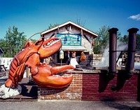 Ruth and Wimpy's Lobster stand in Hancock, Maine. Original image from Carol M. Highsmith’s America, Library of Congress collection. Digitally enhanced by rawpixel.