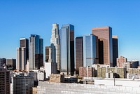 Skyline of Central Los Angeles, California. Original image from Carol M. Highsmith’s America, Library of Congress collection. Digitally enhanced by rawpixel.