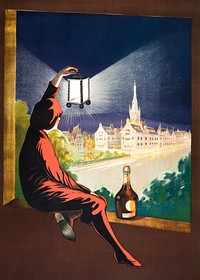 Benedictine (1907) print in high resolution by Leonetto Cappiello. Original from the Bibliothèque Municipale de Lyon. Digitally enhanced by rawpixel.