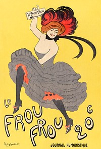 Le Frou Frou 20', journal humoristique (1899) print in high resolution by Leonetto Cappiello. Original from the Library of Congress. Digitally enhanced by rawpixel.