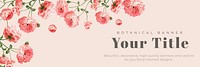 Vintage botanical banner design vector