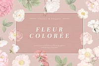 Elegant floral design wallpaper vector