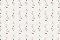 Vintage poppy flower pattern design resource