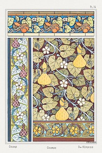 Courge (white&ndash;flowered gourd) from La Plante et ses Applications ornementales (1896) illustrated by <a href="https://www.rawpixel.com/search/Maurice%20Pillard%20Verneuil?sort=curated&amp;type=all&amp;page=1">Maurice Pillard Verneuil</a>. Original from the The New York Public Library. Digitally enhanced by rawpixel.