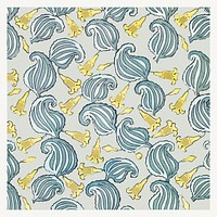 Art nouveau solomon&#39;s seal flower pattern design resource