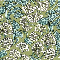 Art nouveau lilacflower vector pattern design resource