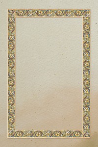 Vintage wild rose flower frame design element