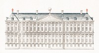 The City Hall in Amsterdam by <a href="https://www.rawpixel.com/search/Johan%20Teyler?sort=curated&amp;page=1">Johan Teyler</a> (1648 -1709). Original from The Rijksmuseum. Digitally enhanced by rawpixel.