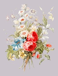 Vintage illustration of Bouquet of flowers