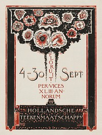 Dutch Drawing Company Pulchri Studio 4-30 Sept. (1918) print in high resolution by Richard Roland Holst. Original from the Rijksmuseum. Digitally enhanced by rawpixel.