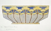 Bowl &#39;Farewell Summer&#39; Design (1915) by <a href="https://www.rawpixel.com/search/Hannah%20Borger%20Overbeck?sort=curated&amp;page=1&amp;topic_group=_my_topics">Hannah Borger Overbeck</a>. Original from The Los Angeles County Museum of Art. Digitally enhanced by rawpixel.