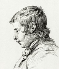 Boy (1811) by <a href="https://www.rawpixel.com/search/Jean%20Bernard?sort=curated&amp;page=1">Jean Bernard</a> (1775-1883). Original from the Rijks Museum. Digitally enhanced by rawpixel.