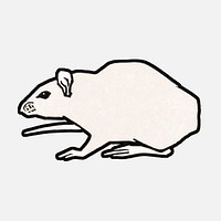 Mouse (1917) by <a href="https://www.rawpixel.com/search/Julie%20de%20Graag?sort=curated&amp;page=1">Julie de Graag</a> (1877-1924). Original from the Rijks Museum. Digitally enhanced by rawpixel.