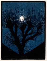 Moon Light (1920) by <a href="https://www.rawpixel.com/search/Julie%20de%20Graag?sort=curated&amp;page=1">Julie de Graag</a> (1877-1924). Original from The Rijksmuseum. Digitally enhanced by rawpixel.