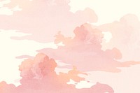 Pastel pink cloud background