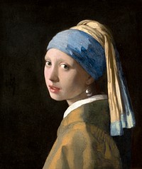 Johannes Vermeer’s Girl with a Pearl Earring (ca. 1665) famous painting. Original from the Mauritshuis Museum. Digitally enhanced by rawpixel.