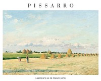 Camille Pissarro poster art print, famous painting of ile-de-france landscape wall poster