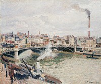 Morning, An Overcast Day, Rouen (1896) by Camille Pissarro. Original from The MET museum. Digitally enhanced by rawpixel.