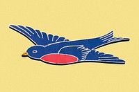 Blue bird psd sign, remixed from artworks by John Margolies