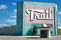 Trail Drive-in Theater, Amarillo, Texas (1982) photography in high resolution by John Margolies. Original from the Library of Congress. Digitally enhanced by rawpixel.