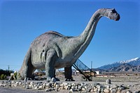 Brontosaurus, Prehistoric Museum, Cabazon, California (1978) photography in high resolution by John Margolies. Original from the Library of Congress. Digitally enhanced by rawpixel.