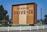 Studio Drive-In, Culver City, California (1991) photography in high resolution by John Margolies. Original from the Library of Congress. Digitally enhanced by rawpixel.