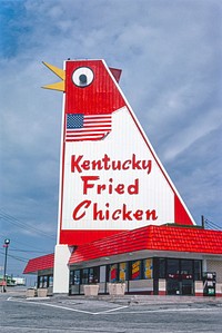 Kentucky Fried Chicken, Marietta, Georgia (1992) photography in high resolution by John Margolies. Original from the Library of Congress. Digitally enhanced by rawpixel.