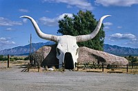 Italian restaurant (DesignStudio), Amado, Arizona (1991) photography in high resolution by John Margolies. Original from the Library of Congress. Digitally enhanced by rawpixel.