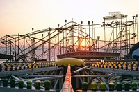 Roller coaster, Seaside Heights, New Jersey (1978) photography in high resolution by John Margolies. Original from the Library of Congress. Digitally enhanced by rawpixel.