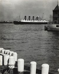 Outward Bound, The Mauretania (1910) by Alfred Stieglitz. Original from The Art Institute of Chicago. Digitally enhanced by rawpixel.