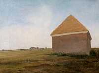 Newmarket Heath, with the King's stables rubbing house at the finish of the Beacon Course (1765) painting in high resolution by George Stubbs. Original from The Yale University Art Gallery. Digitally enhanced by rawpixel.