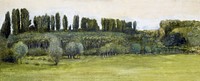 Landscape - Study painting in high resolution by Sir Edward Burne–Jones. Original from Birmingham Museum and Art Gallery. Digitally enhanced by rawpixel.