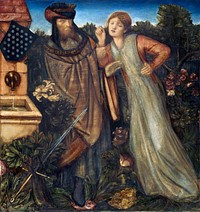 King Mark and La Belle Iseult (1862) painting in high resolution by Sir Edward Burne–Jones. Original from Birmingham Museum and Art Gallery. Digitally enhanced by rawpixel.