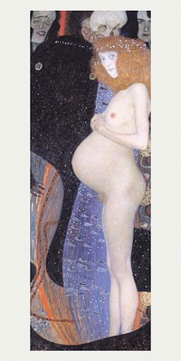 Gustav Klimt's Hope (1903) famous painting. Original from Wikimedia Commons. Digitally enhanced by rawpixel.