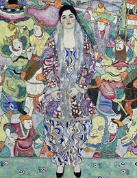 Gustav Klimt's Portrait of Friederike Maria Beer (1916) famous painting. Original from Wikimedia Commons. Digitally enhanced by rawpixel.