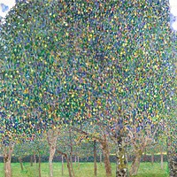 Gustav Klimt's Pear Tree (1903) famous painting. Original from Wikimedia Commons. Digitally enhanced by rawpixel.