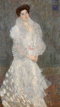 Gustav Klimt's Portrait of Hermine Gallia (1904) famous painting. Original from Wikimedia Commons. Digitally enhanced by rawpixel.