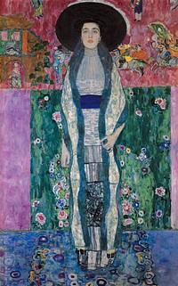 Gustav Klimt's Portrait of Adele Bloch-Bauer (1912) famous painting. Original from Wikimedia Commons. Digitally enhanced by rawpixel.