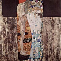 Gustav Klimt's The Three Ages of the Woman (1905) famous painting. Original from Wikimedia Commons. Digitally enhanced by rawpixel