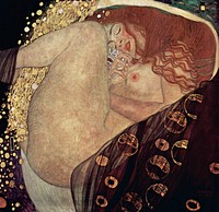Gustav Klimt's Danae (1907-1908) famous painting. Original from Wikimedia Commons. Digitally enhanced by rawpixel.