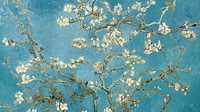 Van Gogh art wallpaper, desktop background, Almond blossom