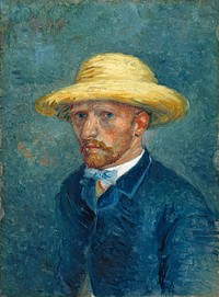 Vincent van Gogh's Portrait of Theo van Gogh (1887) famous painting. Original from Wikimedia Commons. Digitally enhanced by rawpixel.