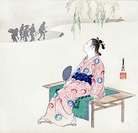 Dreaming of Marriage (1900&ndash;1910) print in high resolution by Ogata Gekko.