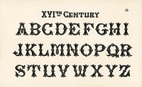 16th-century calligraphy fonts from Draughtsman&#39;s Alphabets by <a href="https://www.rawpixel.com/search/hermann%20esser?sort=curated&amp;page=1https://www.rawpixel.com/search/hermann%20esser?sort=curated&amp;page=1">Hermann Esser</a> (1845&ndash;1908). Digitally enhanced from our own 5th edition of the publication. 