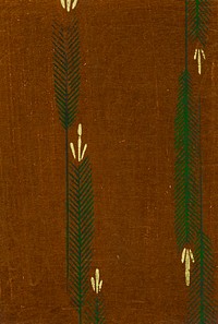 Vintage woodblock print of Japanese textile. Digitally enhanced from our own original edition of Shima-Shima (1904) by Furuya Korin.