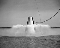 Impact test conducted by Langley&#39;s Hydrodynamics Division, 08 05 1958. Original from NASA. Digitally enhanced by rawpixel.