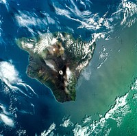 Island of Hawaii, State of Hawaii seen from Skylab. Original from NASA. Digitally enhanced by rawpixel.