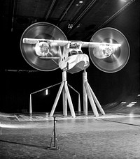 Kaman K-16 in 40x80 Foot Wind Tunnel at Ames Research Center, Sept 19th,1962. Original from NASA. Digitally enhanced by rawpixel.