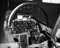 T-33 351 Cockpit control panel, Feb. 13, 1964. Original from NASA. Digitally enhanced by rawpixel.