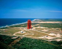 Aerial photo, Pad 34 overall, low-level from south. Original from NASA. Digitally enhanced by rawpixel.
